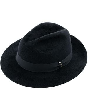 DORIA 1905 Smooth Lapin Felt Fedora Hat - Black