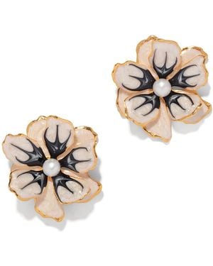 The Pink Reef Small Double Floral - Metallic