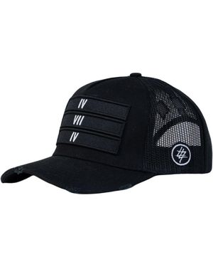474 co 474 3 Bars Non-Distressed Trucker Hat - Black