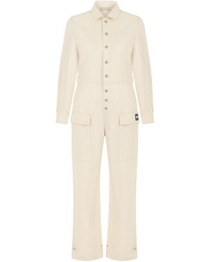 Nocturne ' Gabardine Jumpsuit-Cream - Natural