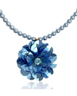 PINAR OZEVLAT Floravelle Necklace Sky - Blue