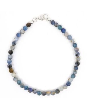 Shar Oke Kyanite Dainty Beaded Bracelet - Blue