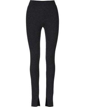 SALANIDA Barra Ribbed Merino Leggings Black - Blue