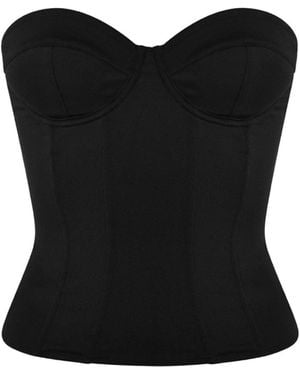 OW Collection Reese Corset Top - Black