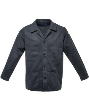 Arthur Beale Canvas Utility Jacket - Blue