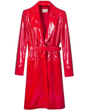 Paloma Lira Flag Trench - Red