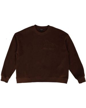 Rave on Trend Horse Crewneck - Brown