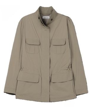 Elune Mode Structured Utility Jacket _ Taupe - Gray