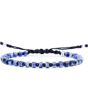 Harbour Uk Orion Sodalite Rope Bracelet - Blue