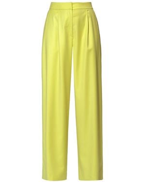AGGI by HALEWSKI Ophelie Wild Lime Wide Suit Pants - Yellow