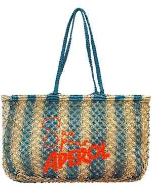 Lilly Loves Sac Pour Aperol Jute Bag - Blue