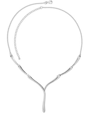 Lucy Quartermaine Sterling Single Melting Necklace - Metallic