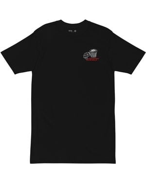 Anchor and Crew Gustatory Originals Postcards From Sunday Heavy Cotton Embroidered T-Shirt - Black