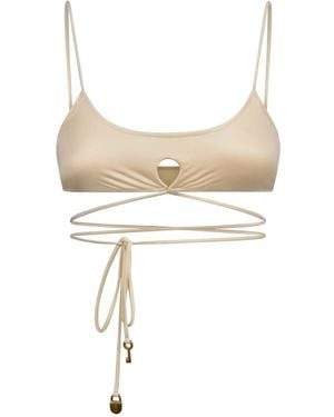 Bianca Resortwear Neutrals Romi Bikini Top - White
