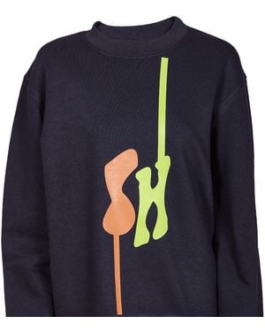 SOHUMAN Tarj Organic Cotton Sweatshirt - Blue