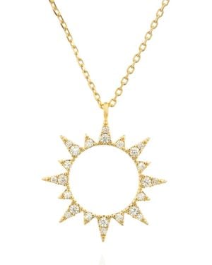 C.J.M Sun Necklace - Metallic