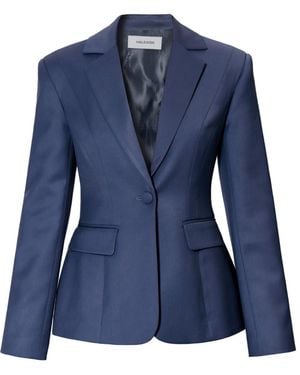 AGGI by HALEWSKI Bonnie Moonlight X Shaped Blazer - Blue