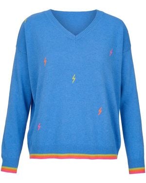 At Last Cashmere Mix Sweater - Blue