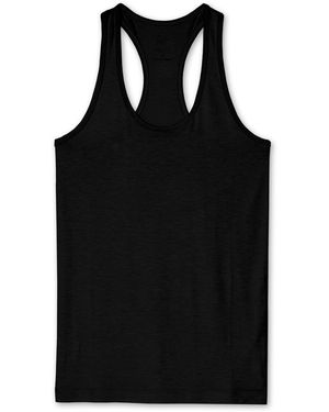 On/Off Essentials Bamboo Scoop Neck Tank - Black