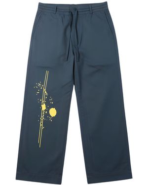Lilia Munn Organic Cotton Trouser – - Blue