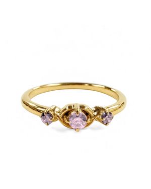 Belinda Jewelz Tourmaline Vintage Triple Birthstone Ring - Metallic