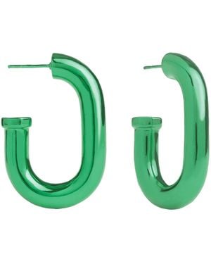 Lavani Jewels Mercedes Hoops - Green