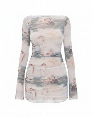 Alia Studio Mystère Mini Mesh Dress - Grey