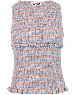 Amy Lynn Mona Smocked Top - Brown