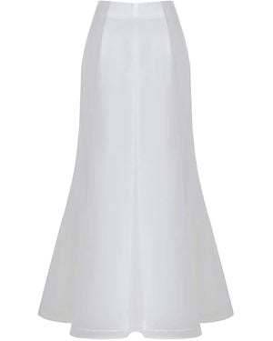 Iellele Noel Silk Maxi Skirt – Limited Edition - White