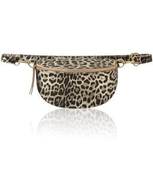 Betsy & Floss Licata Light Leopard Print Crossbody Bag - White