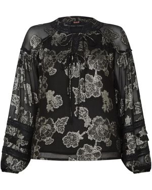 Rose & Nancy Dahlia Blouse - Black