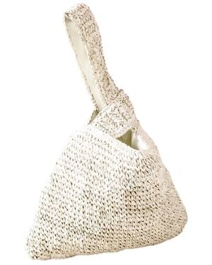 LIKHÂ Natural Crochet Knot Bag - White