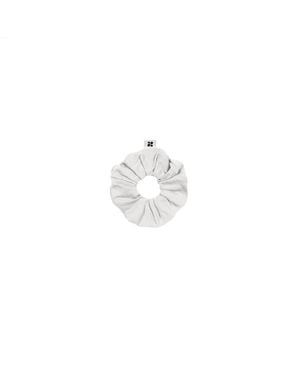 The New Orchard Upcycled Vegan Scrunchie - White