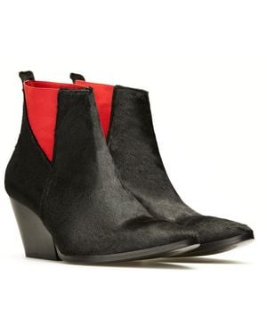 Rosamund Muir London Fortuna Calfhair & Ankle Boots - Brown