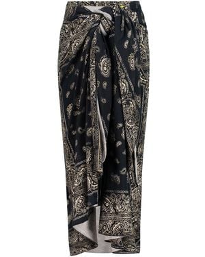 Emanmoon Indie Sarong Skirt - Black