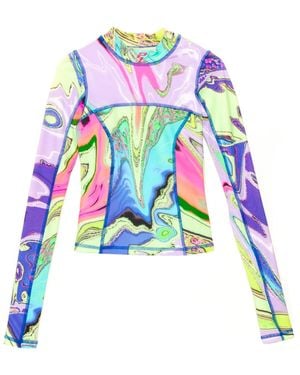 Paloma Lira Blue Galaxy Lycra Top