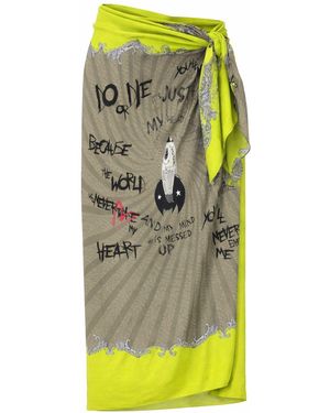 LOVEIST STORE Rocket Mind Statement Pareo Sarong - Green