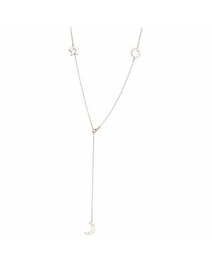 Silver Moon Celestia-Plated Sterling Necklace - Metallic