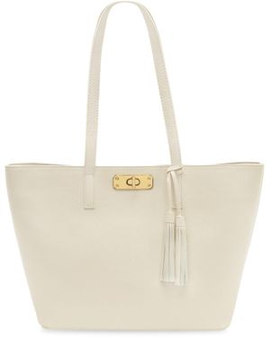 Apatchy London Neutrals The Kate Stone Leather Bag - White