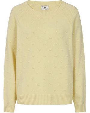 Loop Cashmere Bobble Sweater - Yellow