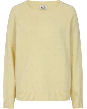 Loop Cashmere Bobble Sweater - Yellow