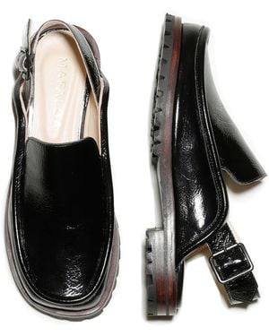 Mafalda Dominic Patent Leather Loafer - Black