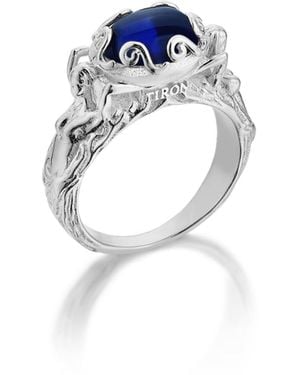 Stefan Tiron Magma Silva Ring - Blue
