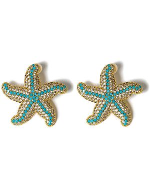 Kybele Studio Starfish Earrings - Green
