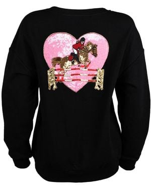 Laines London Embellished Show Sweater Sweatshirt - Black