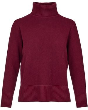 At Last Polo Neck Sweater - Purple