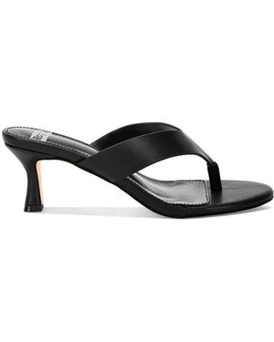 Rag & Co Beaboux Thong Strap Kitten Heel Sandal - Brown