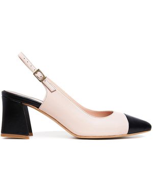 Ginissima Neutrals Nude Shana Pointy Toe Slingbacks - Pink