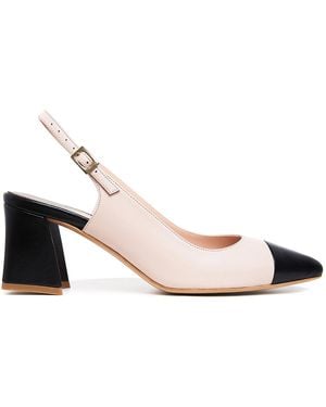 Ginissima Neutrals Nude Shana Pointy Toe Slingbacks - Pink