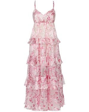 Anse Victorin Carla Silk Dress - Pink